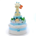 Nappy Cake Giraffe Blue